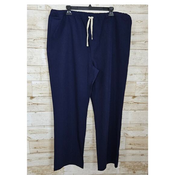 Figs Pisco Basic Scrub Pants Mens Size XXL 2XL FM4500 Navy Blue Medical Straight - Picture 1 of 11